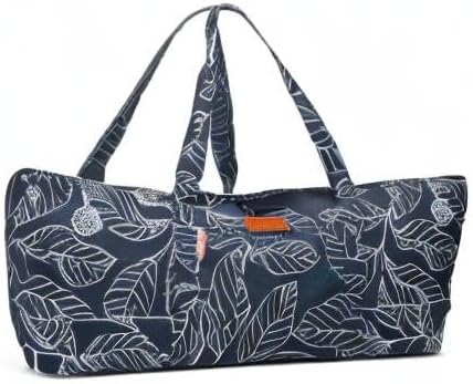 Large Yoga Mat Bag for Women Men, Travel Gym Bag for Pilates Office Beach Workout, Yoga Mat Tote Carrier with Mat Strap for 1/4" 1/2" Thick Exercise Yoga Mat