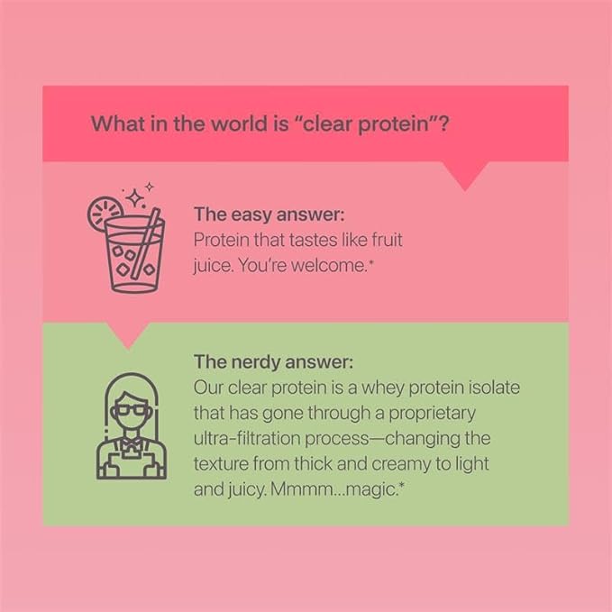 Oath Nutrition Clear Whey Isolate Protein Powder, Kiwi Strawberry, 20g Complete Protein per Serving, No Added Sugar, Grass-Fed, 18 Servings