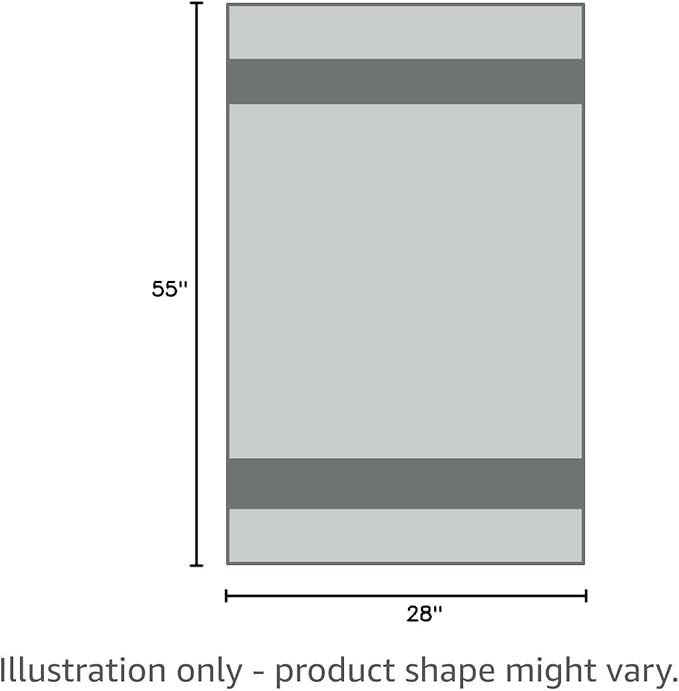 MyOwn Cotton 2 Pack Oversized Bath Towel Set 28x55 inches, Large Bath Towels, Ultra Absorbant Compact Quickdry & Lightweight Towel, Ideal for Gym Travel Camp Pool - Light Grey, 71618