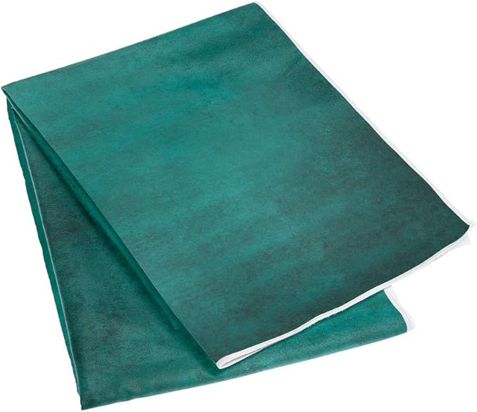 Yoga Design LAB | The HOT Yoga Towel | Premium Non Slip Colorful Towel | Designed in Bali | Eco Printed + Quick Dry + Mat Sized | Ideal for Hot Yoga, Bikram, Ashtanga, Sport, Travel! (Aegean Green,)