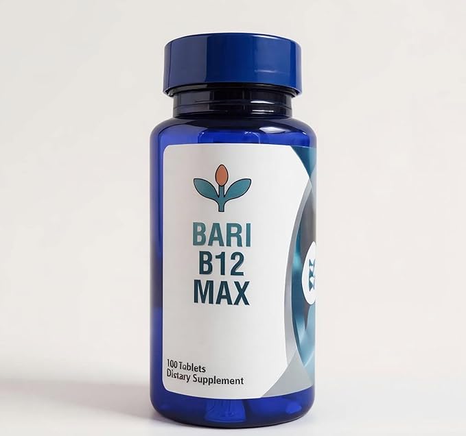 Bari B12 Max – Chewable Vitamin B12 1000mcg Methylcobalamin – Cherry Flavor – Bariatric-Friendly Energy & Nerve Support – 100 Tablets – Allotro Body Labs