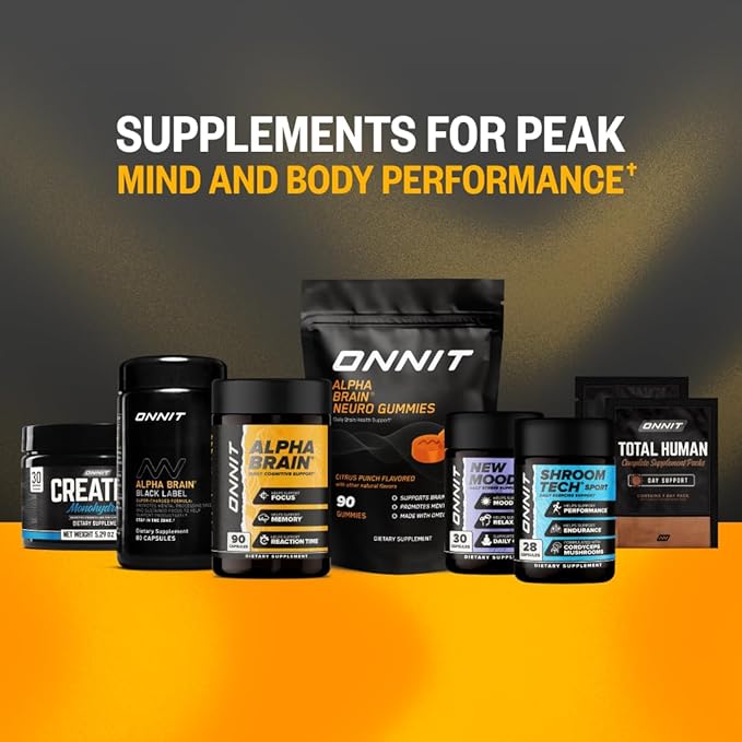 ONNIT Alpha Brain Nootropic Brain Supplement for Men & Women | Memory, Mental Clarity & Cognitive Improvement | Focus Capsules with L-Theanine, Vitamin B6 & Phosphatidylserine (30 Count)