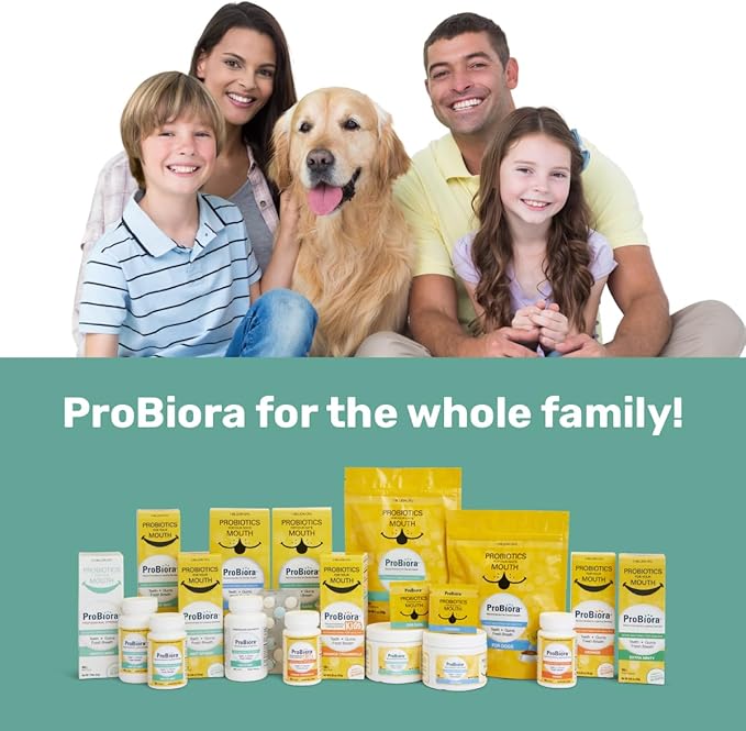 ProBiora Oral Probiotics for Teeth and Gums | Dental Probiotics for Improved Oral Health | Bad Breath Treatment for Adults | ProBiora3 Patented Probiotic Blend | Tooth Whitening | 30 Mint Tablets