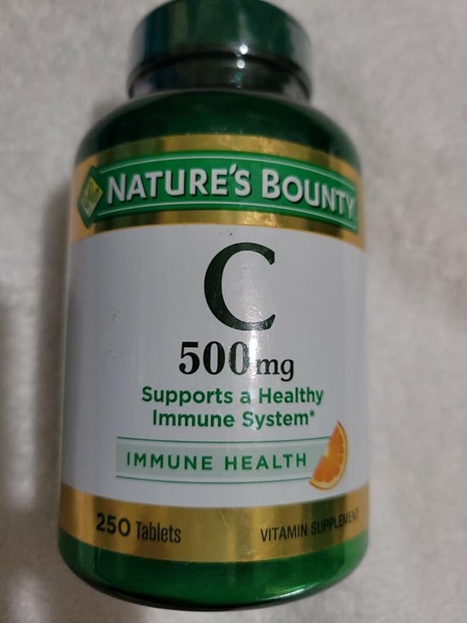Nature's Bounty Pure Vitamin C 500 mg Tablets 250 Tablets (Pack of 3)