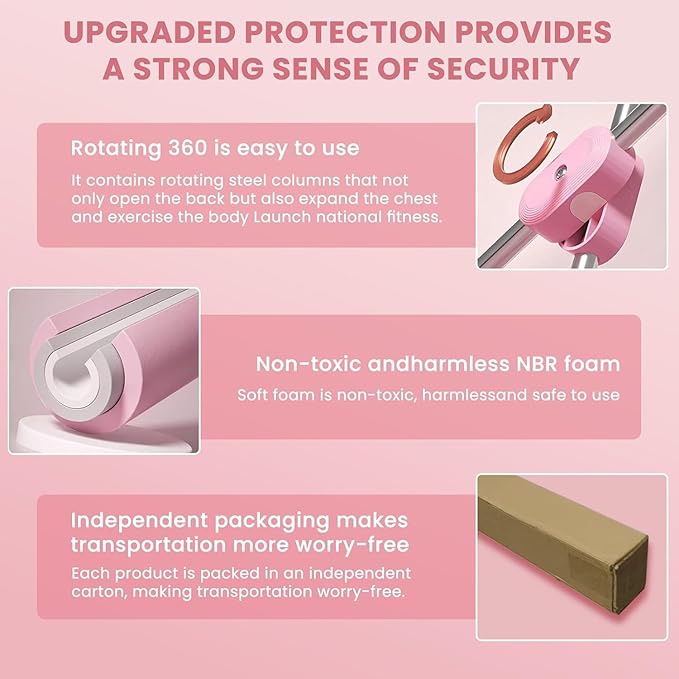 Posture Corrector Yoga Cross Stick - Back Pain Relief for Adult And Child,Back Cross Orthosis Yoga Stick, Improving Hunchback And Chest Back Support Posture, Orthosis Can Stretch 23.6-35.4in