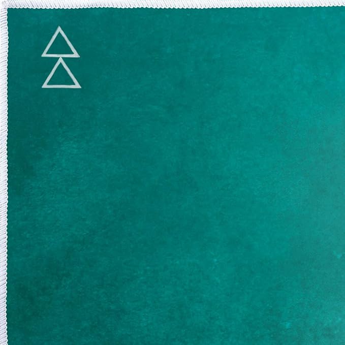 Yoga Design LAB | The HOT Yoga Towel | Premium Non Slip Colorful Towel | Designed in Bali | Eco Printed + Quick Dry + Mat Sized | Ideal for Hot Yoga, Bikram, Ashtanga, Sport, Travel! (Aegean Green,)