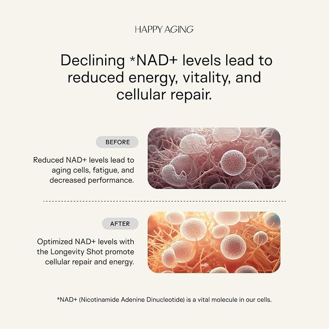Liquid NAD+|Resveratrol| NMN Alternative | 10x More Absorption | Liposomal Nicotinamide Riboside and Resveratrol with Antioxidants | Twice-a-Week | Firm Skin & Brain Health| 10 Shots