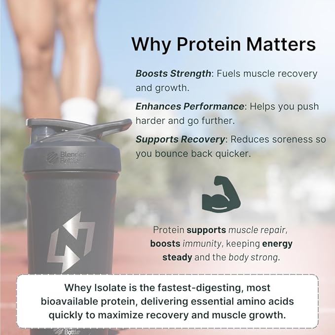 Nutrition On The Go Whey Protein Isolate Packets with Creatine – 25g Protein + 5g Creatine – Single-Serve Travel Protein Powder – Vanilla (6-Pack)