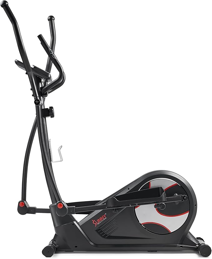 Sunny Health & Fitness Smart Elliptical Full-Body Cross Training Machine w/Extended Stride, Cardio Exercise Trainer for Home, Free SunnyFit App Bluetooth Connection, Optional 12" or 16" Stride Length