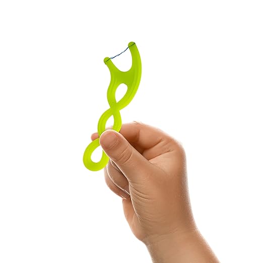 GUM Crayola Twistables Kids Flossers with Fluoride - Designed for Little Hands - Three Fun Fruit Flavors - Easy to Use Kids Floss Picks for Children Ages 3+, 75 Count