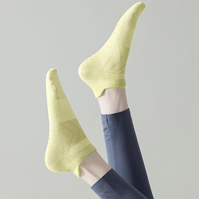 7 Pairs Pilates Socks with grips for Women- Non Slip, Ankle Yoga Socks for Yoga, Pilates, Ballet & Barre,Christmas gifts