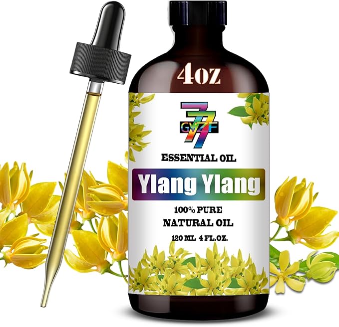 Ylang Ylang Essential Oil (4 oz / 120 ml) – Ylang Ylang Oils for diffusers, humidifiers, Home Baths, Cleaning Products, Yoga, DIY Soaps and DIY Scented Candles