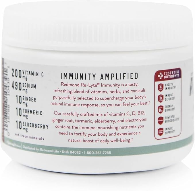 REDMOND Re-Lyte Immunity, Multivitamin Supplement Mix (BlackBerry)