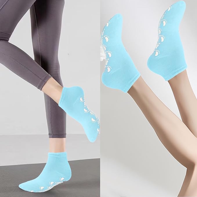 brookhaus Women Low Cut No Show Running Socks 6 Pairs - Cushioned Arch Support, Moisture Wicking Athletic Ankle Socks