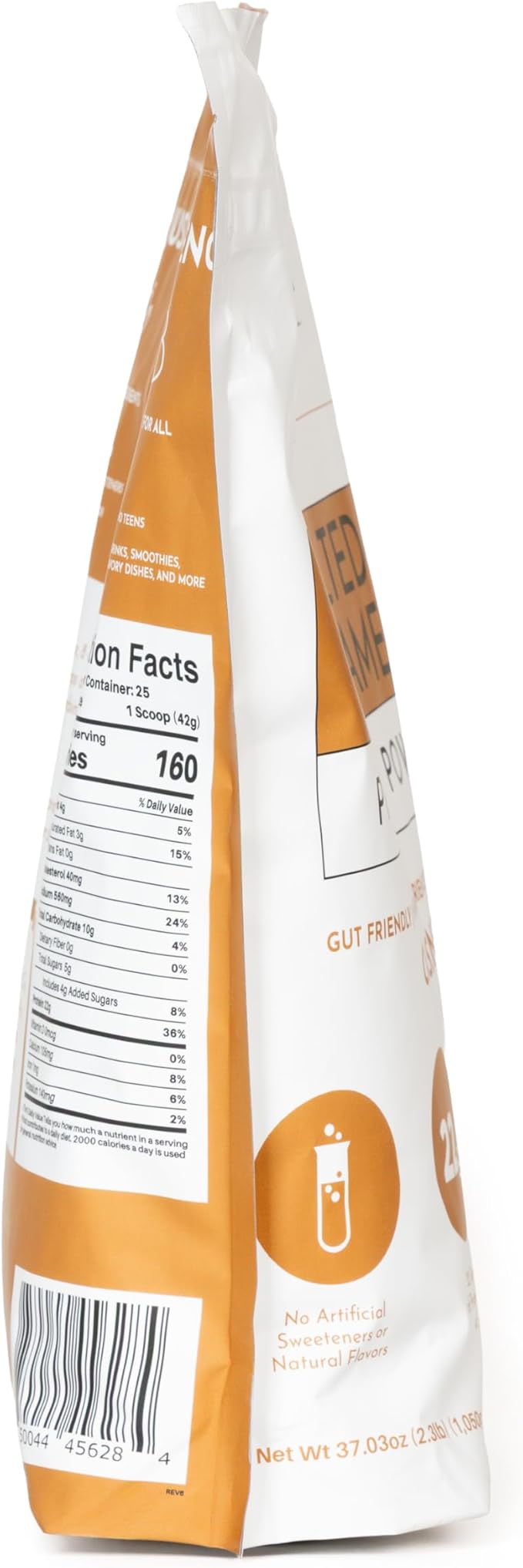 JUST INGREDIENTS Salted Caramel Protein Powder – 30-Serving Blend with 100% Grass-Fed Whey & Organic Plant Proteins – Naturally Flavored – Supports Muscle Recovery, Energy *
