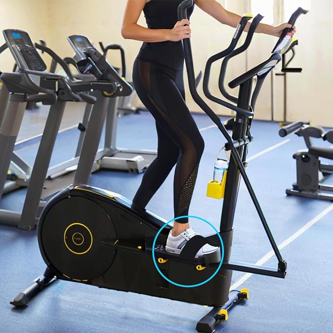 Non-Slip Adjustable Ellipse Pedal Straps, Secure Stability Leg Exerciser Bands for Seniors Adults, Under Desk Elliptical & Rowing Machine Accessories Home Office Fitness