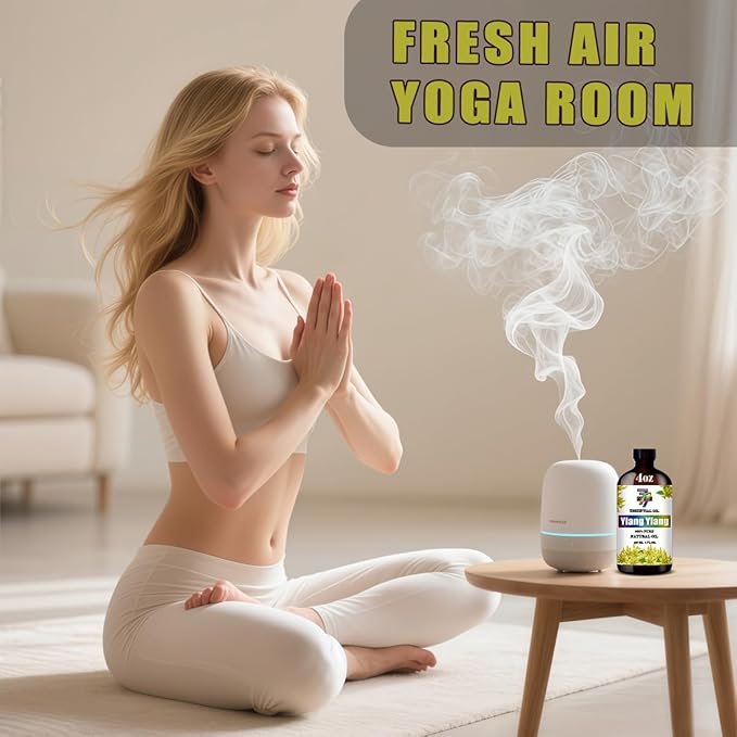 Ylang Ylang Essential Oil (4 oz / 120 ml) – Ylang Ylang Oils for diffusers, humidifiers, Home Baths, Cleaning Products, Yoga, DIY Soaps and DIY Scented Candles