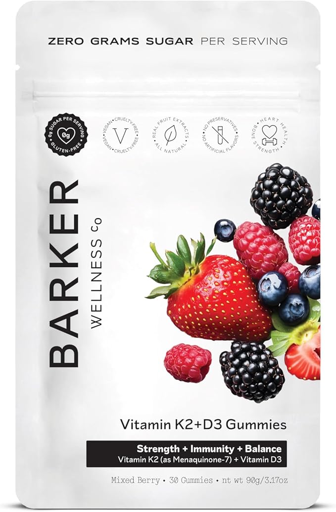 Barker Wellness Vitamin B-Complex and Vitamin D3 + K2 Gummies Bundle