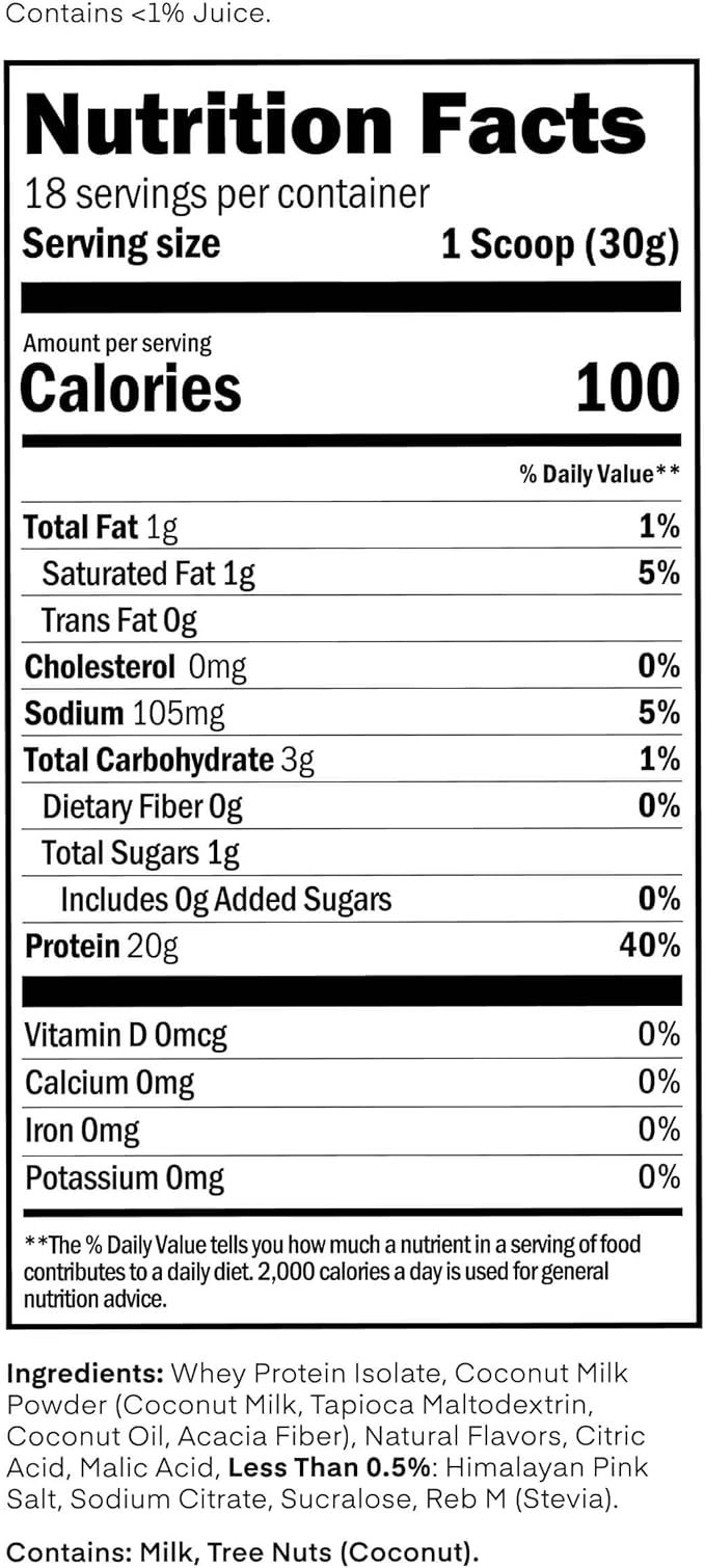 Oath Nutrition Clear Whey Isolate Protein Powder, Brazilian Limeade, 20g Complete Protein per Serving, No Added Sugar, Grass-Fed, 18 Servings