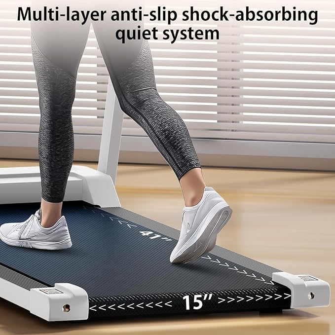AoraPulse Portable Foldable Treadmills for Home, Small Folding Treadmill for Home Office with 300 LBS Capacity, Walking Running Exercise Electric Compact Treadmill with LED Display