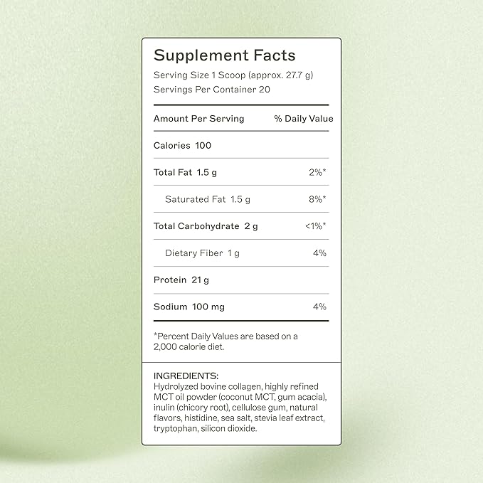 Amy Myers MD Paleo Protein Powder - with Collagen Peptides for Gut Health - Supports Hair, Skin & Nails - Non-GMO, Gluten-Free, Non-Dairy & More - Vanilla Bean - 19.54 oz (20 Servings)