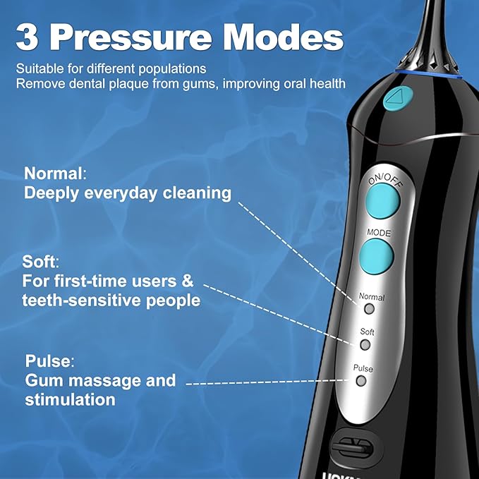 Travel Water Flosser Cordless for Teeth: Adults Dental Oral Irrigator for Braces Portable Flossers Cleaning Picks