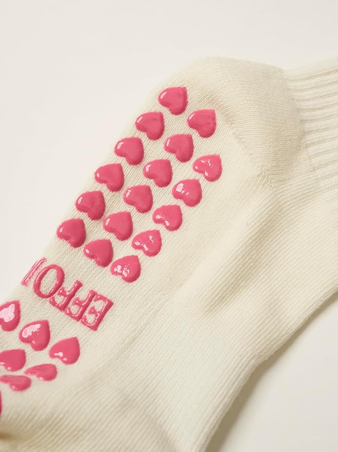 Shapes Studio Crew Half Calf Grip Socks, Cutest Fruits Pilates Socks, Ruffle socks, Non-Slip, Barre Yoga Fitness