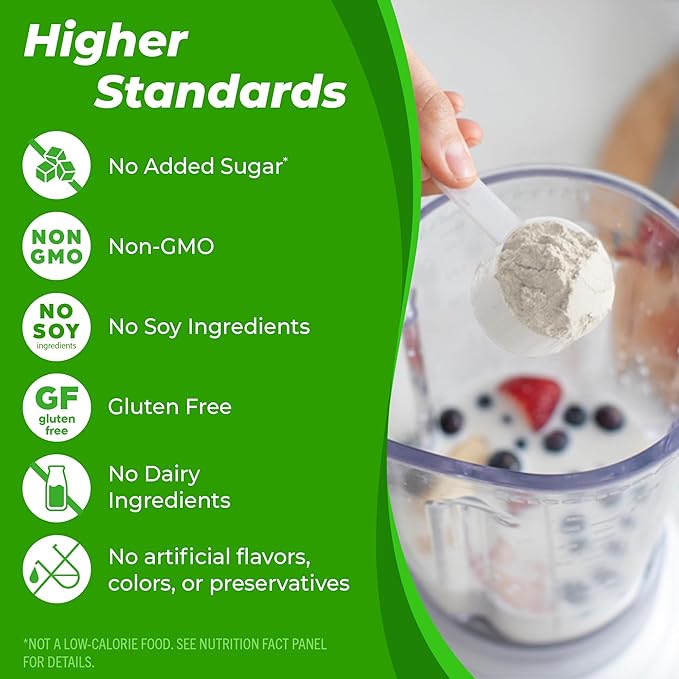 Orgain Organic 30g Vegan Plant Protein Powder, Vanilla, 9g EAAs + BCAAs, High Plant Protein, 4g Prebiotic + Fiber, 1g Sugar, Pre-Workout, Muscle Support + Recovery - 2.01lb (Packaging May Vary)
