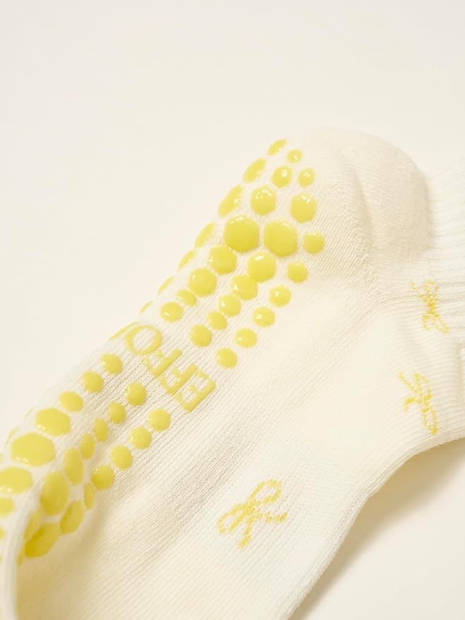 Shapes Studio Crew Half Calf Grip Socks, Cutest Fruits Pilates Socks, Ruffle socks, Non-Slip, Barre Yoga Fitness