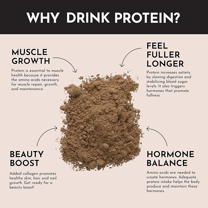 JUST INGREDIENTS Protein Powder | 15 Servings | 24g Protein | Chocolate Flavor Made with 100% Grass-Fed, Non-Denatured Whey | Five Different Sources from Organic Whole Food Ingredients