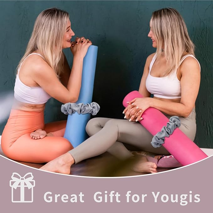 Yoga Mat Scrunchie – Stylish Yoga Mat Strap – Stretch-Fit for All Standard Mats – Lightweight, Travel-Friendly(Mat Excl.)