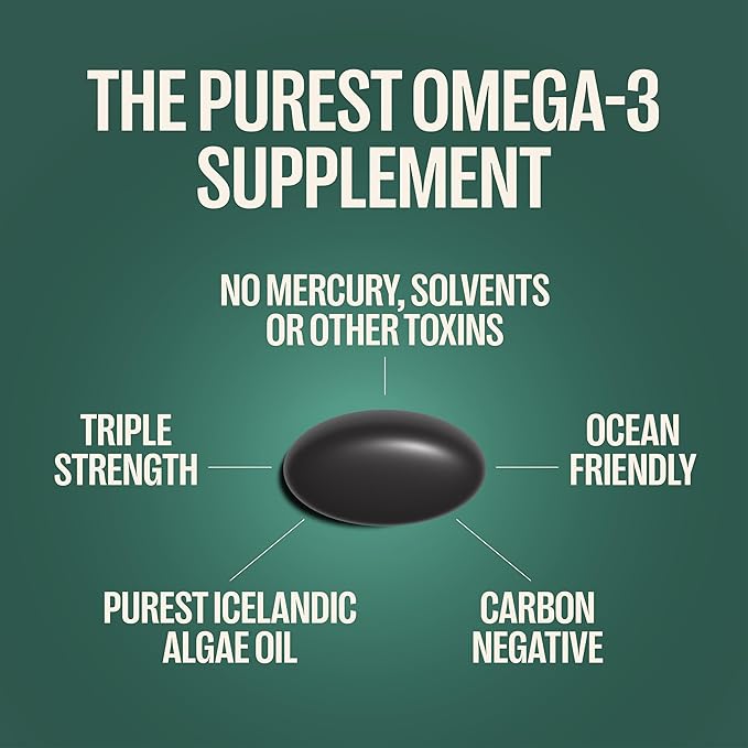 Orlo PRENATAL DHA - Prenatal DHA Omega 3 Supplement - Triple Strength Omega3s - Vegan DHA & EPA Algae Omega-3 Oil - Supports Brain Development During Pregnancy & Lactation (60 Mini Softgels Kit)