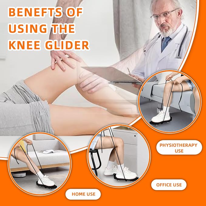 Knee Glider for Knee Replacement Recovery ,Recovery Aids for Knee Exercises, Portable Knee Strengthening and Rehabilitation Tool