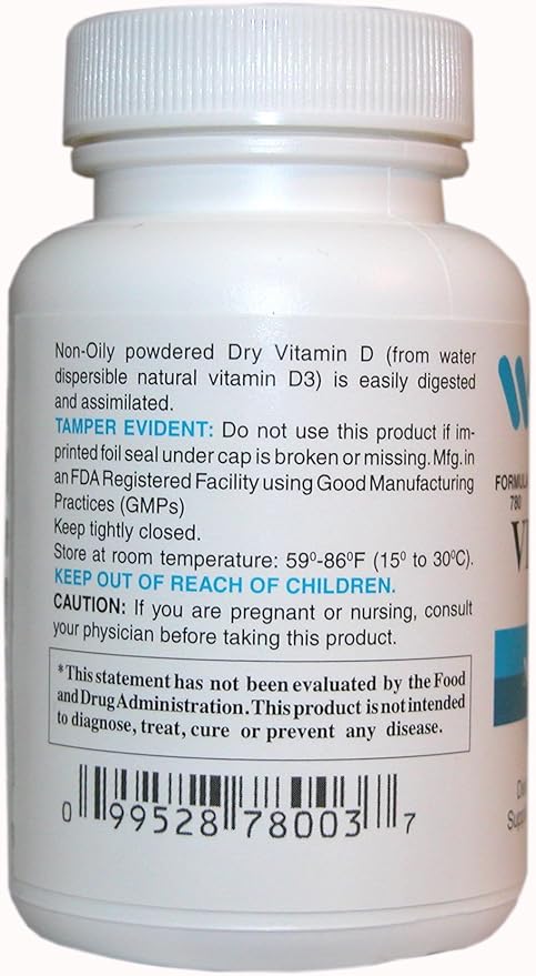 Vitamin D-3 5,000 Iu Dry Vitamin D-3 Nutritionally Supports a Healthy Immune System, Strong Bones, and Teeth