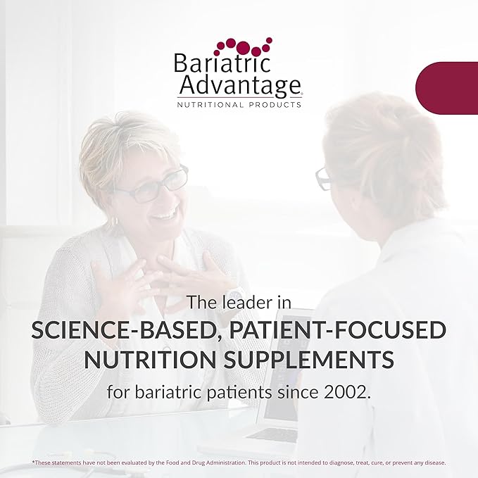 Bariatric Advantage Chewable Advanced Multi EA - High Potency Daily Multivitamin with Iron for Bariatric Surgery Patients - Mixed Fruit Flavor - 60 Count