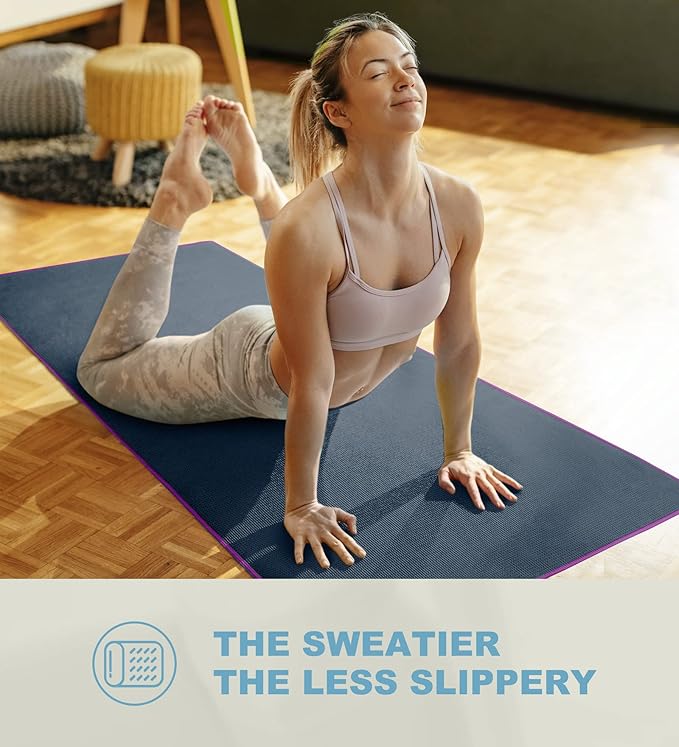 Heathyoga Hot Yoga Towel Non Slip, Microfiber Non Slip Yoga Mat Towel, Exclusive Corner Pockets Design, Dual-Grip, Sweat Absorbent, Perfect for Hot Yoga, Bikram, Pilates and Yoga Mats