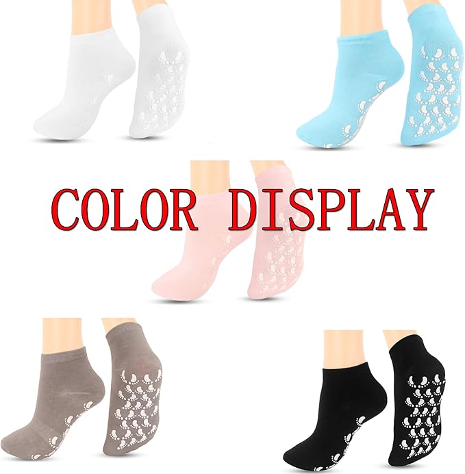 brookhaus Women Low Cut No Show Running Socks 6 Pairs - Cushioned Arch Support, Moisture Wicking Athletic Ankle Socks