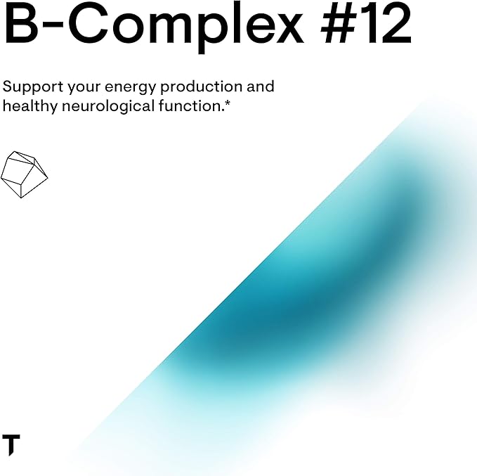THORNE - B-Complex #12 - Vitamin B Complex with Active B12 and Folate - 60 Capsules