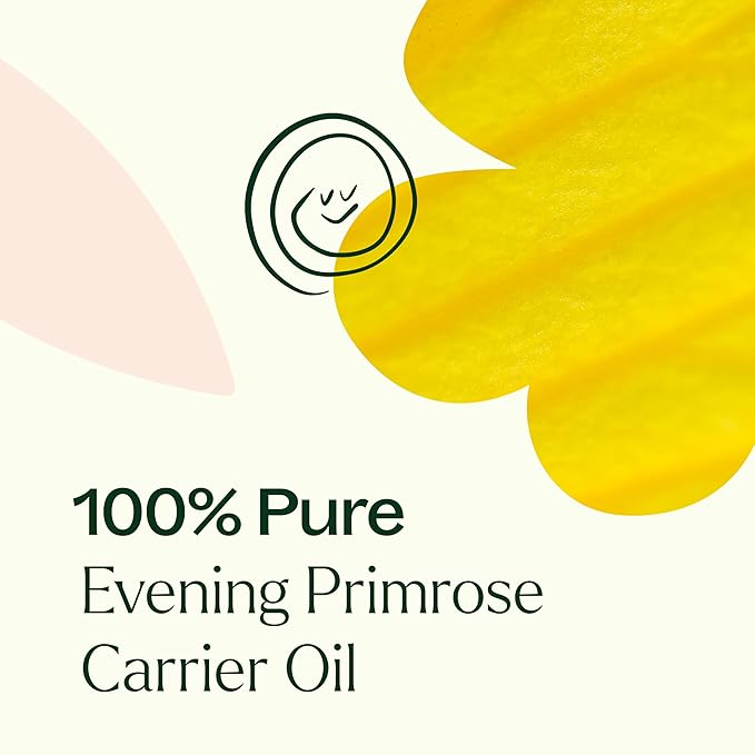 Plant Therapy Evening Primrose Carrier Oil 4 oz Base Oil for Aromatherapy, Essential Oil or Massage use