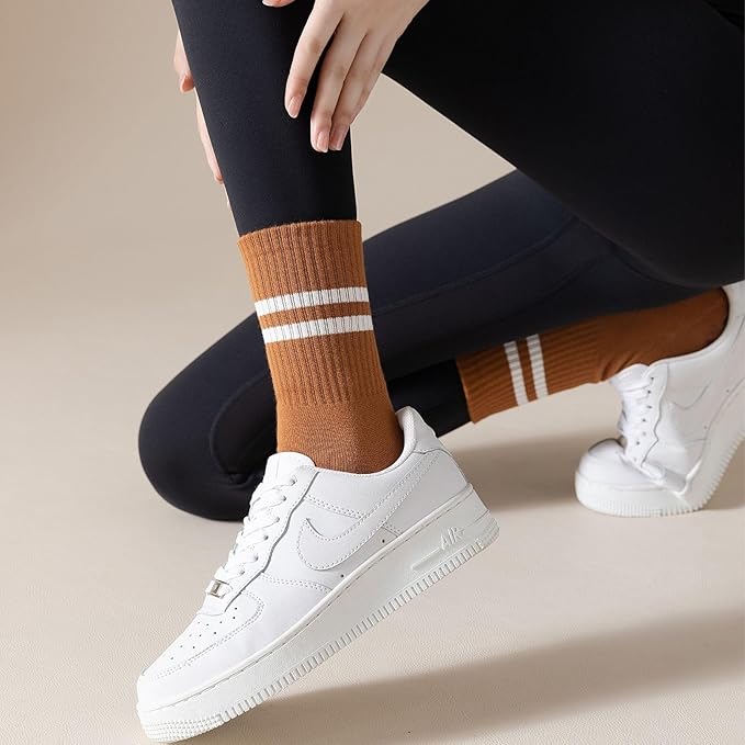 3/6 Pairs Cute Pilates Socks with Grips,Yoga Socks Barre Sock Non Slip Embroidery for Barre Ballet Workout
