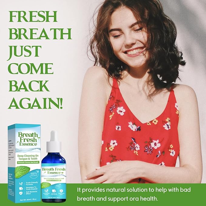 Bad Breath Treatment for Adults,Natural Breath Freshening Drops for Bad Breath, Fast-Acting, Long-Lasting, Boosts Confidence for Socializing, Alcohol-Free01