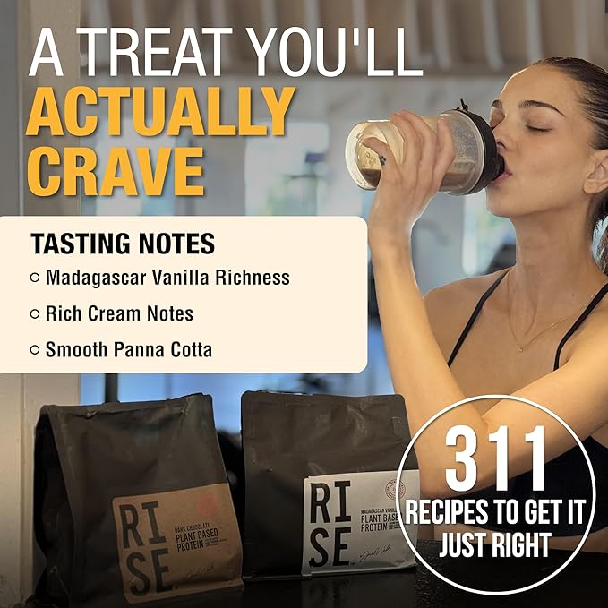 Plant-Based Protein Powder for Men and Women – 30g Complete Plant Protein and 3g Leucine, Zero Bloat, Delicious Taste and Smooth Texture, Madagascar Vanilla, 15 Servings
