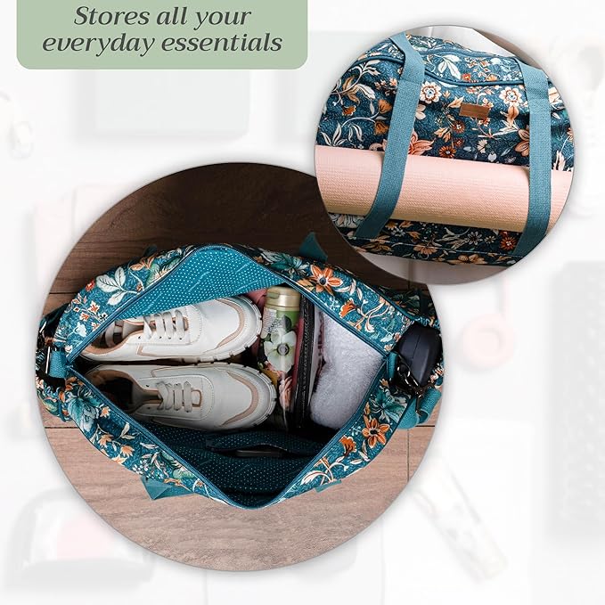 Maison d' Hermine Yoga Mat bag, Cylindrical bag for Woman&Men, yoga mat Bag &Adjustable shoulder straps Yoga Mat Carrier Bag with Drawstring Water Bottle Pocket and zipper pocket