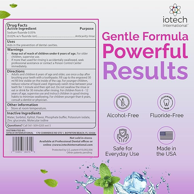 Recommended by 1,000s of Dental Professionals Because it Simply Works Better. Professional Strength ioRinse RTU. Powerful, Long-Lasting, Breath freshening That You Can Trust. Soft Mint 16 oz