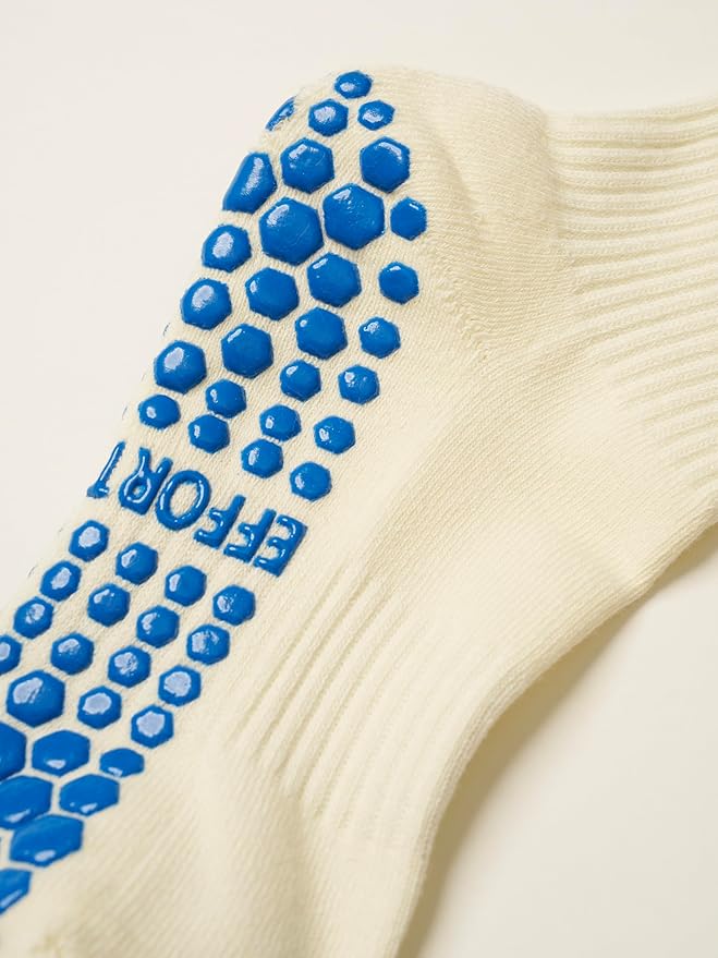 Shapes Studio Crew Half Calf Grip Socks, Cutest Fruits Pilates Socks, Ruffle socks, Non-Slip, Barre Yoga Fitness