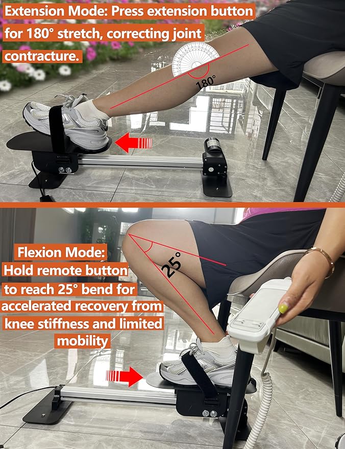 Electric Knee Glide for Knee Replacement Recovery Aids Kit Knee Therapy Exercise Strengthening Equipment for PCL ACL MCL Knee Surgery Before and After3