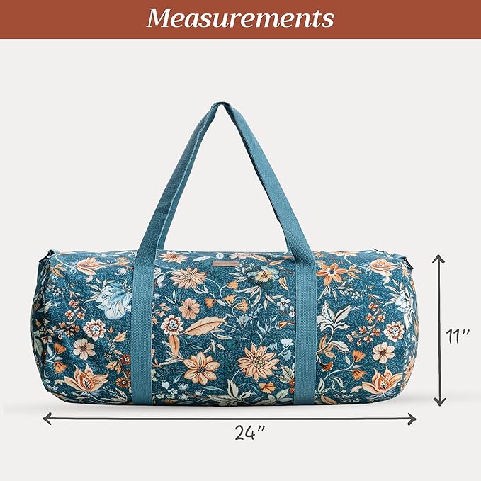 Maison d' Hermine Yoga Mat bag, Cylindrical bag for Woman&Men, yoga mat Bag &Adjustable shoulder straps Yoga Mat Carrier Bag with Drawstring Water Bottle Pocket and zipper pocket