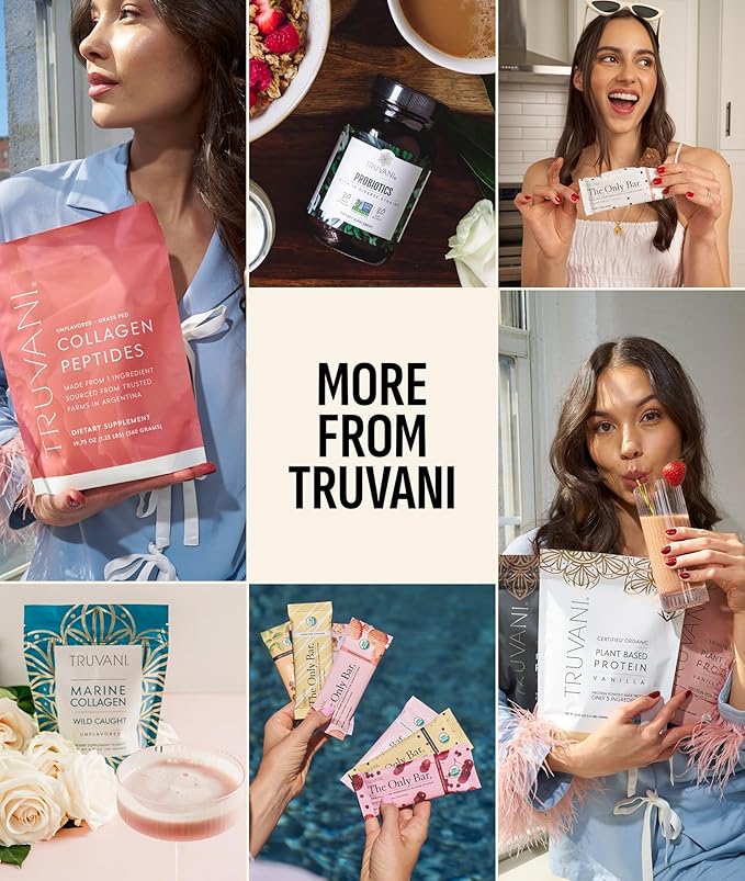 Truvani Organic Whey Protein Powder | Vanilla | 20g Grass Fed Whey Protein | 20 Servings | USDA Organic & Non-GMO | Gluten Free | No Gums, No Soy, No Stevia, No Added Sugars