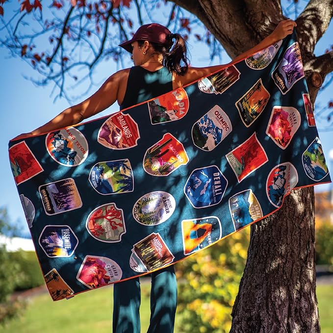 Sprints Athletic Running Towel, Full-Sized, Car Seat Cover - Performance Microfiber… (National Parks)