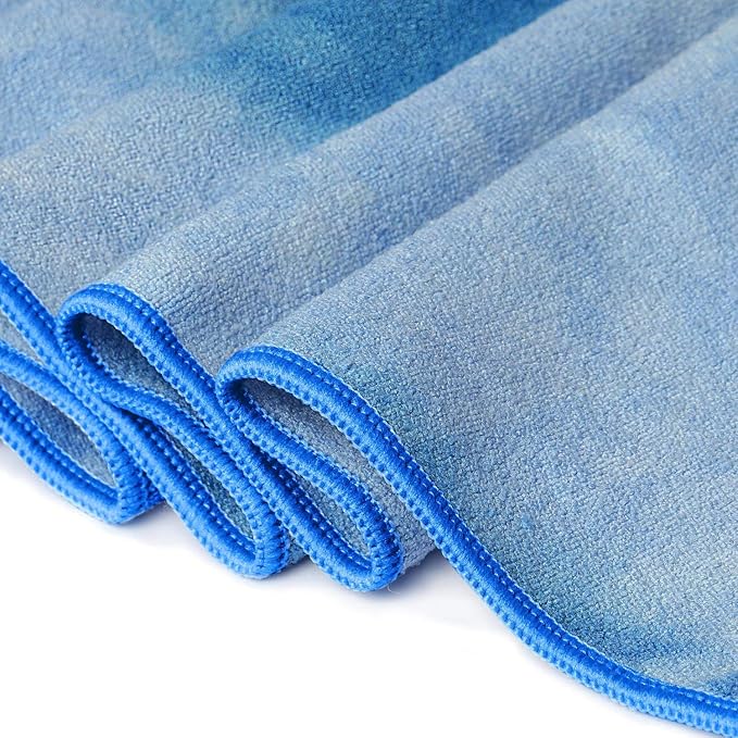 Ewedoos Yoga Towel Mat Towel with Anchor Fit Corners Non Slip Towel for Hot Yoga, Pilates, Workout, Camping